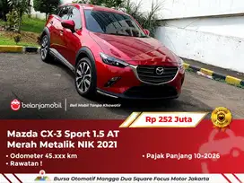 [ GARANSI 1TH ] Mazda CX-3 CX3 CX 3 Sport 1.5 AT Merah 2021 2022