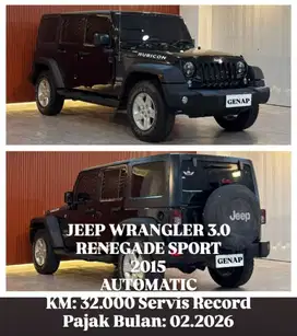 [ KM 32.000 ] JEEP WRANGLER RENEGADE SPORT 3.0 AUTOMATIC 2015