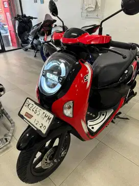 [ODO 5K KM‼️] New Honda Scoopy Energetic Red 2024 warna Merah Hitam