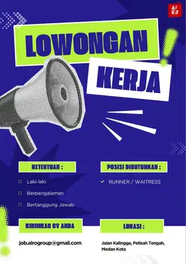 Dibutuhkan Segera Runner/Waitress