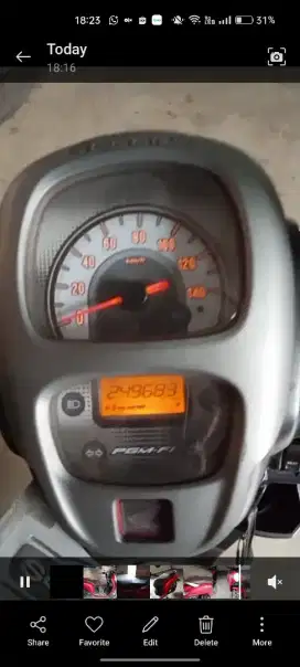 Honda Scoopy 2020 merah