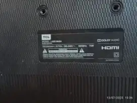 Tv. Tcl 43 INC layar pecah mesin bagus