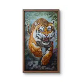 Lukisan Macan Realis