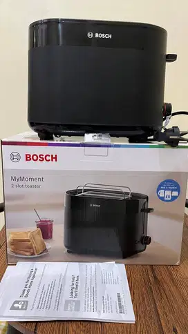 Bosch TAT2M123 Compact toaster, MyMoment, Black. pemanggang roti