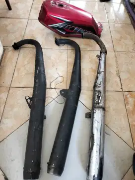 Sparepart knalpot tengki RX king borongan 700 ribu