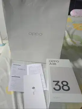 Oppo A38 RAM 4+4GB / 128 GB second pemakaian 5 bulanan