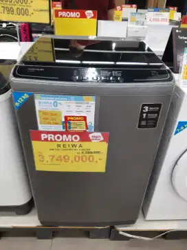 Reiwa Top Loading WT 1102CGR Bisa Cicilan Tanpa Kartu Kredit