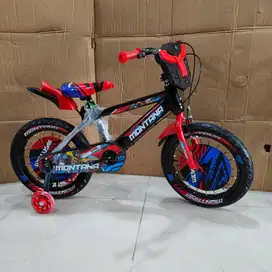 Sepeda BMX anak MONTANA transformer samson ukuran  18 inch ban pom