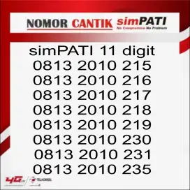 Nomor cantik simpati 11 digit baru telkomsel