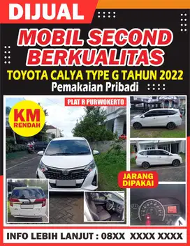 Toyota Calya 1.2 G AT Tahun 2022 KM RENDAH