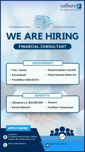 Lowongan pekerjaan pt valbury