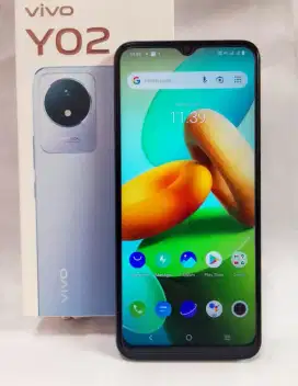 Vivo Y02 Ram 3/32 Fullset Garansi Masih lama