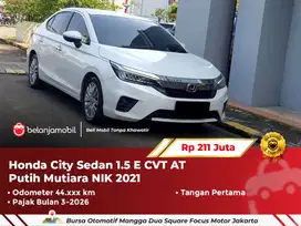 [ WARRANTY ] Honda City Sedan 1.5 E CVT AT Putih Mutiara 2021/2022