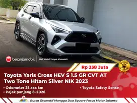 [ PAJAK PANJANG ] Toyota Yaris Cross HEV S 1.5 GR AT Silver 2023/2024