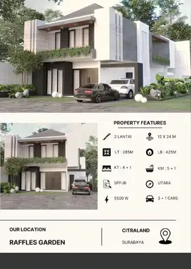 Dijual Rumah Baru Gress Raffles Garden Citraland