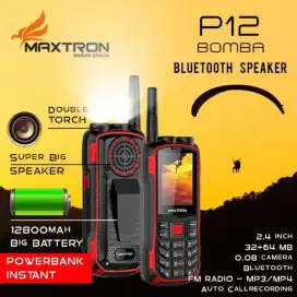 MAXTRON P12 BOMBA || BISA DIJADIKAN POWER BANK DISAAT DARURAT