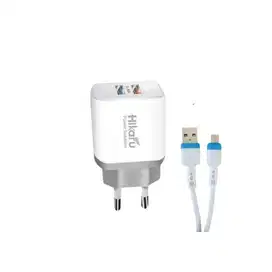 Hikaru HKHC45 Adapter Charger Dual USB 2.4A with Micro USB Cable
