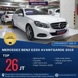 2015 Mercedes-Benz E250 2.0 Avantgarde Sedan