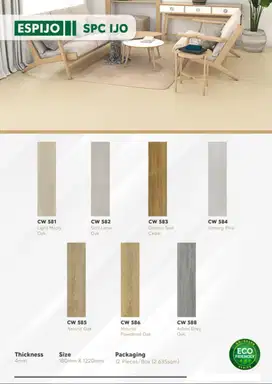 LANTAI SPC COUNTRY WOOD ESPIJO TEBAL 4mm