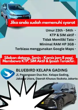 Lowongan driver/sopir