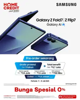 Samsung Zfold 7 dan Zflip7 pre order