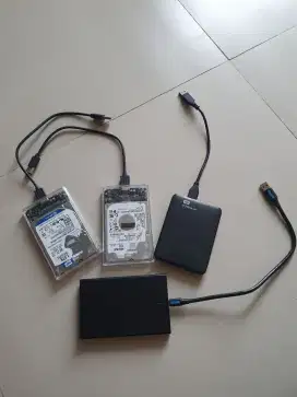 Hardisk 1 tera plus case USB 3.0 /3.1