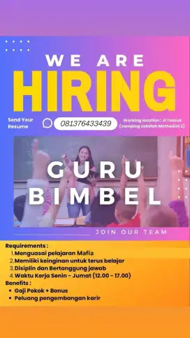 Lowongan Guru Bimbel