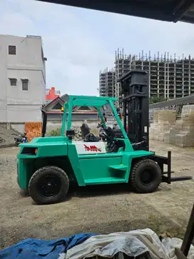 Forklift Mitsubishi 7 Ton,Matic,Threelift 6 Meter,S6S,Tahun 2012