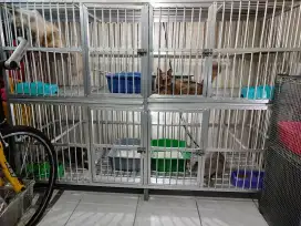 Kandang kucing atau anjing full alumunium