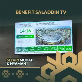 Jam Digital Masjid Saladin TV Gratis Uji Coba