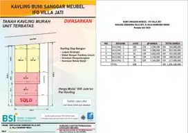 Dijual Tanah kavling cileunyi IFO villa jati