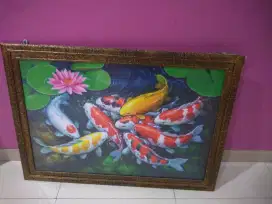 Lukisan 120 cm x 100 cm masih mulus