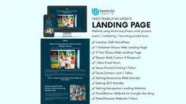 Buat Website Landing Page Cuma 999ribu Terima Jadi + Hosting & Domain
