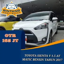 TOYOTA SIENTA V CVT 1.5 AT AUTOMATIC 1500 CC BENSIN TAHUN 2017