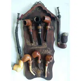 Vintage Antik pipa rokok / cangklong europa extra gantungan era 50s