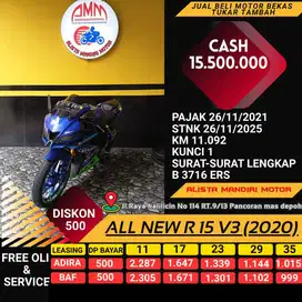 ALL NEW R 15 V3 2020/ DP 500RB/ KM 11 RB RASA BARU