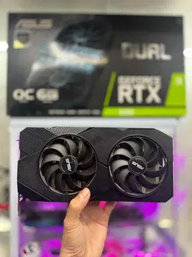 VGA ASUS DUAL RTX 2060 6GB GDDR6 FULLSET MANTAP BISA TT FREE KIRIM