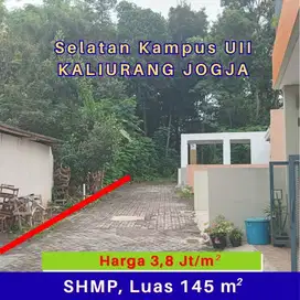 Tanah Kost Selatan Kampus UII Kaliurang Yogyakarta SHM Pekarangan