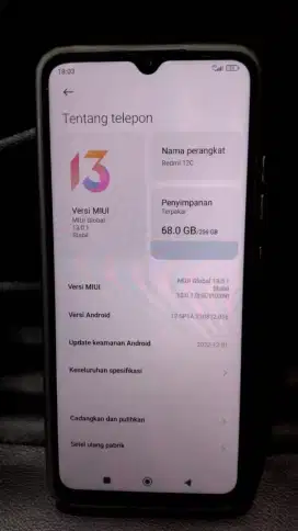 Redmi 12c. Ram 8/256gb. HP only