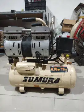 Kompresor Angin Tanpa Oli SUMURA 10 liter
