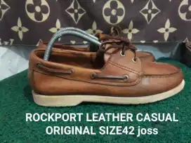 ROCKPORT MENS LEATHER ORIGINAL SIZE42 kndisi joss91% asli bukan kw
