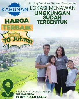 Dijual Murah Tanah Dalam Perum Kabunan Regency Gempol