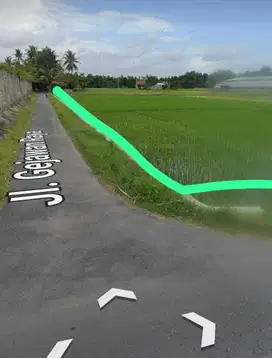 Tanah nyaman dan strategis cocok untuk cluster gamping