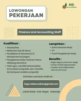 Finance and Accounting Staff
