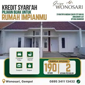 Rumah Dijual Murah Bisa Kredit Tanpa Bunga di Wonosari Gempol
