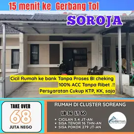 OVER KREDIT RUMAH CANTIK DI SOREANG LOKASI STRATEGIS JARANG ADA GUYS.!