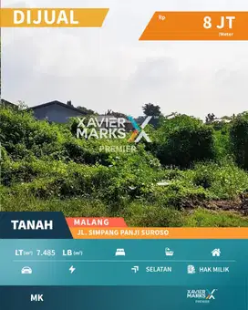 Dijual Tanah Di Simpang Panji Suroso Blimbing Malang