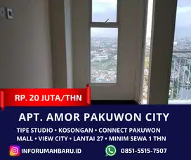 Amor Baru Gress ‼️Sewa Unit Apartment Studio Connect Pakuwon City Mall