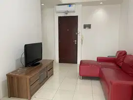 2kamar furnish,3AC lantai rendah view pool Apt.Mediterania garden 2
