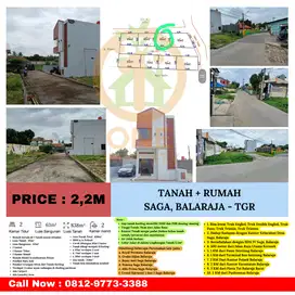 Tanah + 1 Bangunan Rumah di Saga, Balaraja - Tangerang
